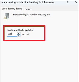 lock the machine timing