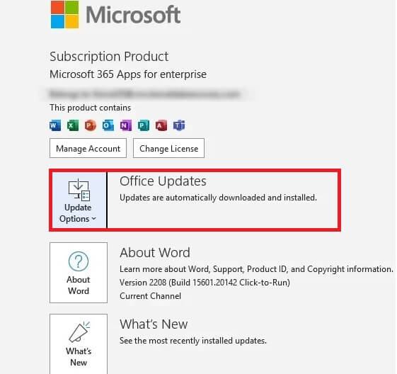 office updates