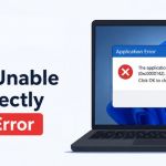application unable to start correctly
