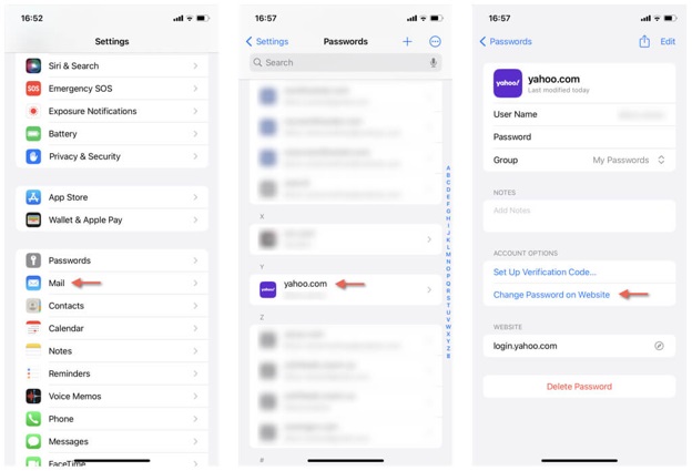 Update Yahoo Mail Password Using Apple Mail