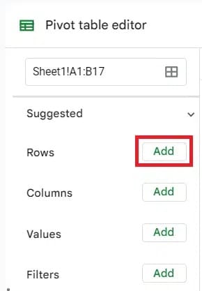 add rows