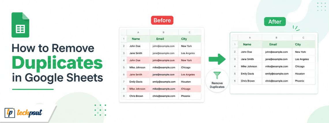 How to Remove Duplicates in Google Sheets