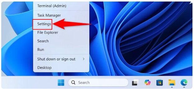 settings from desktop