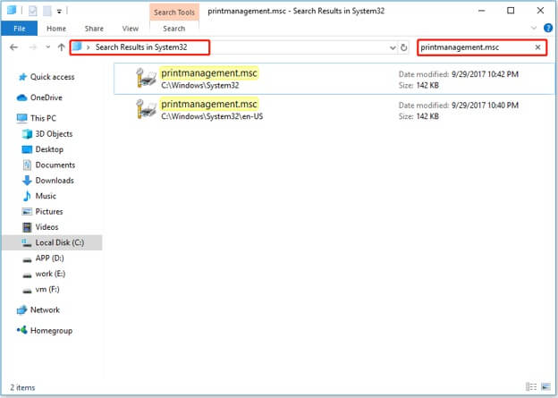 search print management