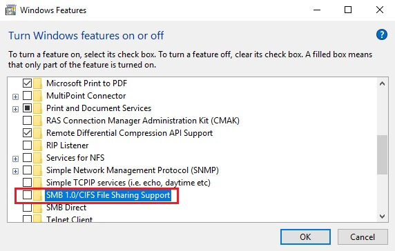 smb features off