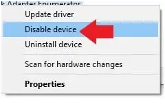 Disable device