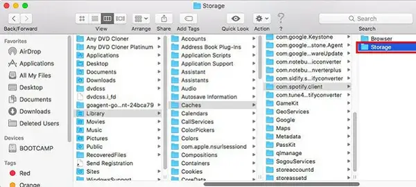 Storage folder